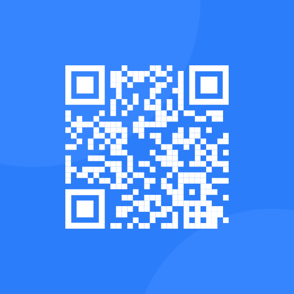 An image of a QR code that directs us to the Front End Mentor website.